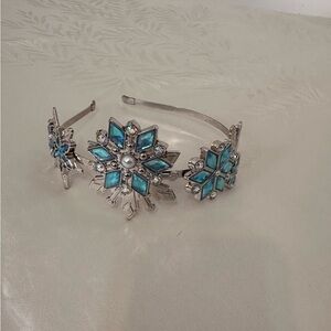Disney Silver and Blue Snowflake Headband